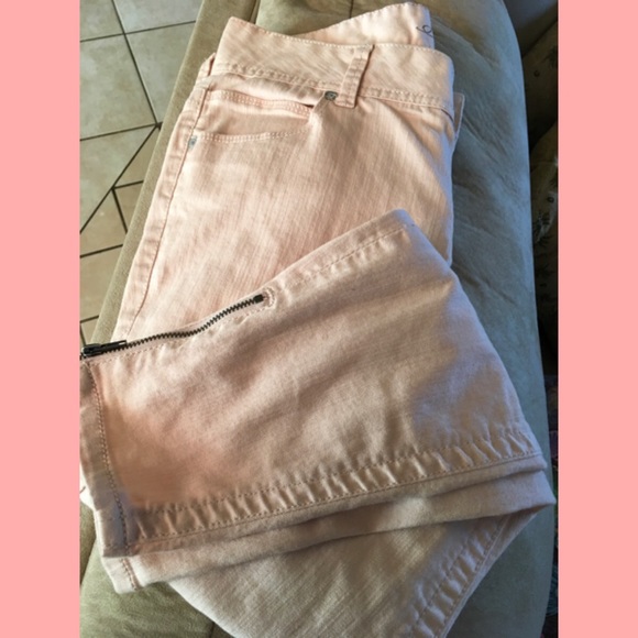American Rag light pink Straight Pants with ankle zipper size 11 juniors - Picture 11 of 12